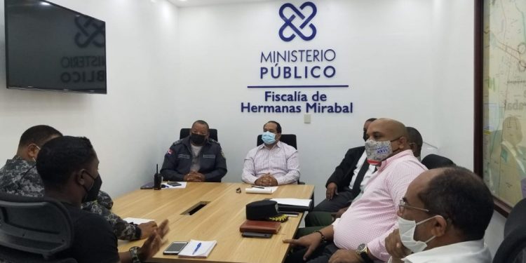 Ministerio Público y organismos de seguridad definen estrategias preventivas de la COVID-19 en Hermanas Mirabal