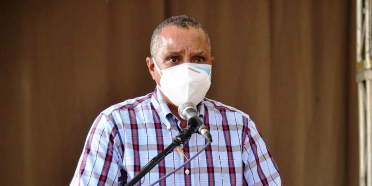 Olgo Fernández, secretario Obras Publicas del PLD, reitera sobre los daños de un canal de riego en Haití tomando las aguas del río Masacre