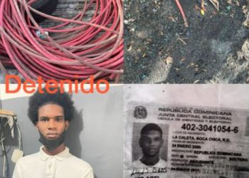 Bajo arresto uno de los responsables de sustraer cables electrónicos en AILA