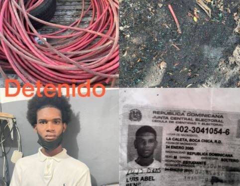 Bajo arresto uno de los responsables de sustraer cables electrónicos en AILA