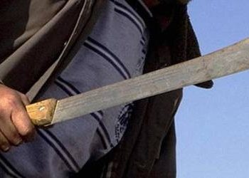 Hombre asesina a sus dos hijos y esposa a machetazos en Sierra Prieta