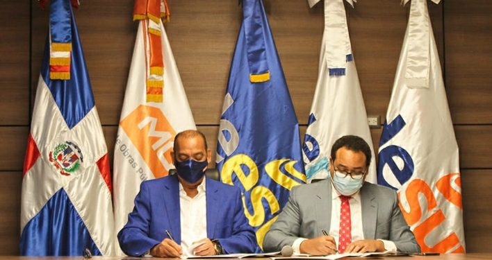 MOPC y las EDES firman acuerdo para iluminar vías públicas urbanas e interurbanas