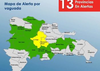 El COE aumenta a 13 las provincias en alerta verde y amarilla