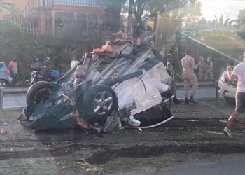 Accidente deja al menos 8 heridos en autopista San Cristóbal-Baní