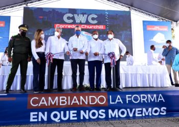 Presidente Abinader inaugura Corredor Churchill que introduce 47 autobuses de 90 pasajeros a esta importante vía