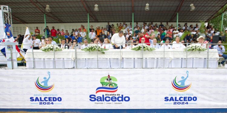 Alcaldía de Salcedo encabeza inauguración de los Juegos Municipales 2024