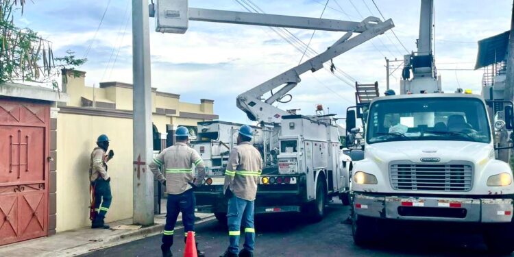 Edesur rehabilita redes y formaliza clientes en Baní