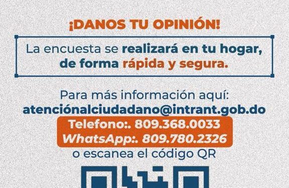 INTRANT hará Encuesta de Movilidad 2025 para seguir mejorando el tránsito de Santo Domingo