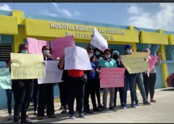 Empleados hospital Las Guáranas exigen ser nombradas; tienen tres meses trabajando sin cobrar