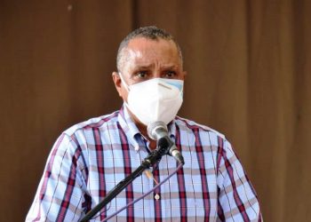 Olgo Fernández, secretario Obras Publicas del PLD, reitera sobre los daños de un canal de riego en Haití tomando las aguas del río Masacre