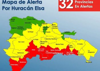 COE eleva las provincias en alerta roja y amarilla, disminuye las verdes