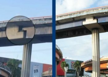 Obras Públicas niega veracidad de foto que presenta grieta en el elevado de la Churchill con Kennedy