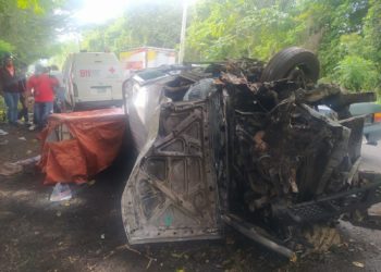 Dos personas heridas en aparatoso accidente de tránsito en Villa Altagracia