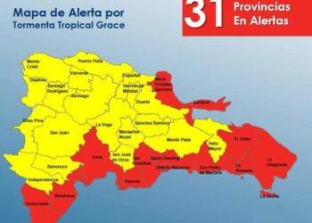 El COE declara alerta 31 provincias en alerta por tormenta Grace