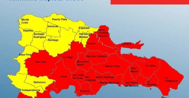 El COE mantiene 31 provincia bajo alerta