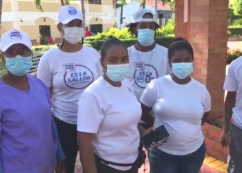 Trabajadores de Jornada de vacunación en Bayaguana denuncian no se les paga