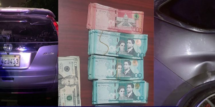 Policía apresa hombre con fuerte suma de dinero en Jeepeta chocada y con rastros de sangre en el interior