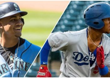 Rodríguez y Leonard en equipo Todos Estrellas MLB Pipeline