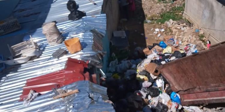 Camión del Ayuntamiento de Haina se desliza y afecta dos viviendas