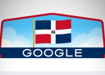 Google muestra la bandera dominicana en el Día de la Independencia