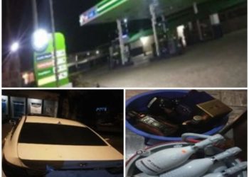 PN impide asalten estación de combustible en Santiago; encuentran encargado de negocio y seguridad amordazados