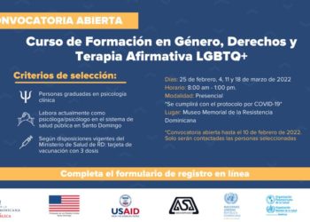 Realizarán curso de Formación en Género, Derechos y Terapia Afirmativa LGBTQ+