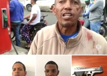 Policía apresa dos hombres que asaltaron estación de gasolina en Villa Tapia e hirieron empleado