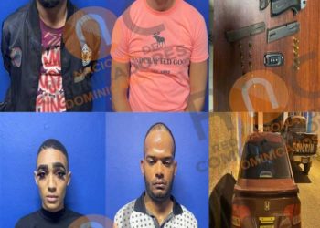Apresan cuatro presuntamente se trasladaban desde Santo Domingo a cometer robos en SFM