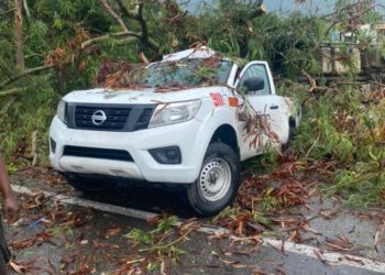 Unidad de Asistencia Vial fue impactada por patana transitaba a alta velocidad