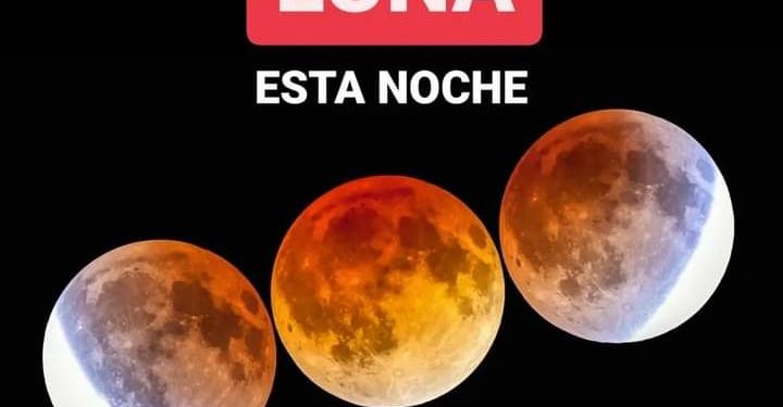 Dominicanos podrán disfrutar esta noche del primer eclipse total de la Luna y superluna del año