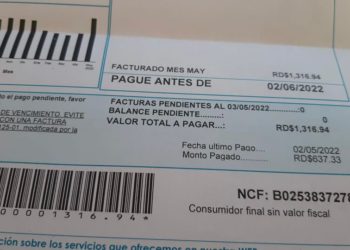Clientes se quejan de alta facturación en servicio de EDENORTE en Dajabón