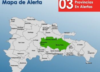 COE mantiene tres provincias en alerta verde