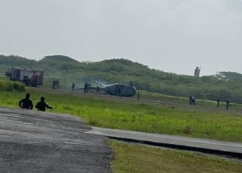 Se accidenta helicóptero de la Fuerza Aérea