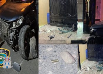 Investigan circunstancias en las cuales un vehículo fue dejado abandonado tras accidentarse por presunto incidente en el sector las corolinas