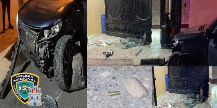 Investigan circunstancias en las cuales un vehículo fue dejado abandonado tras accidentarse por presunto incidente en el sector las corolinas