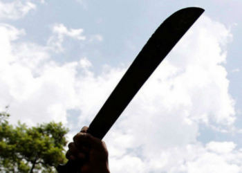 Hombre le entra a machetazos a otro en San Francisco de Macorís