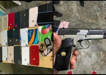 Policía apresa a dos hombres que asaltaron tienda de celulares e hirieron a una persona en Villa Faro