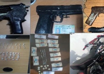 PN detiene cinco personas, ocupa armas fabricación caseras y estupefacientes en Santiago y Moca