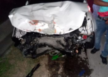 Conductor pierde el control, mata mujer y deja un herido en Tabara Abajo