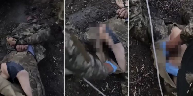Soldado ucraniano prisionero fue salvajemente castrado y las tropas prorrusas registraron imágenes