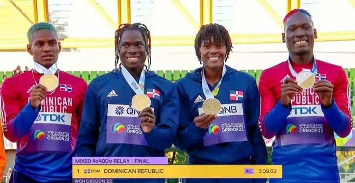 República Dominicana gana oro en el relevo 4×400 en el Mundial de Atletismo