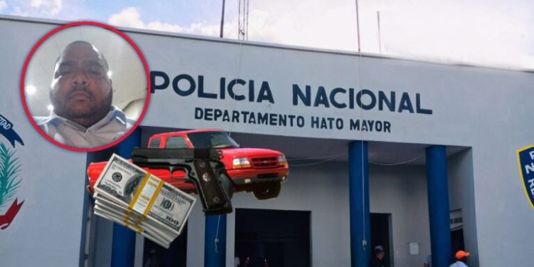 Roban pistola y RD$100,000 pesos de interior de un vehículo en Hato Mayor