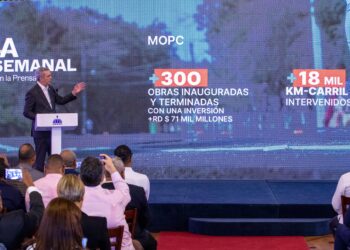 Abinader enumera construcciones de su gestión, afirmando que solo Obras Públicas entregó más de 300 obras por más de RD$71 mil millones