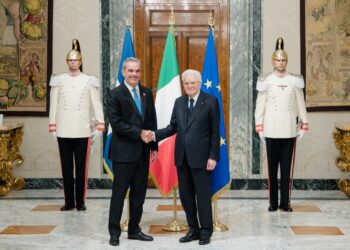 Presidente Abinader se reúne con su homólogo italiano, Sergio Mattarella
