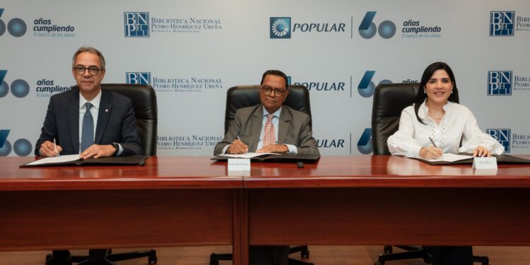 Banco Popular extiende su acuerdo con la Biblioteca Nacional para Cátedra Pedro Henríquez Ureña