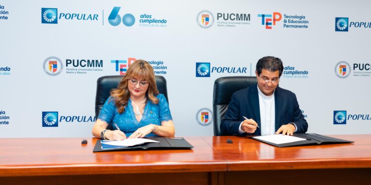 Popular y PUCMM fortalecerán el talento de colaboradores en gestión bancaria