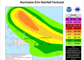 Erin se convierte en el primer huracán de la temporada 2025