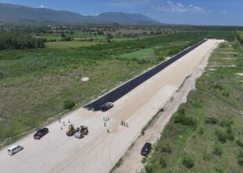 Nuevo aeropuerto doméstico de San Juan se encuentra en fase de asfaltado de su pista