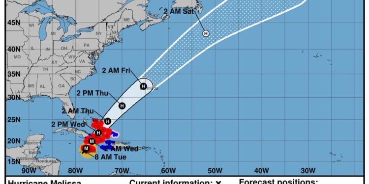 Indomet advierte que continuarán las lluvias por efectos indirectos del huracán Melissa
