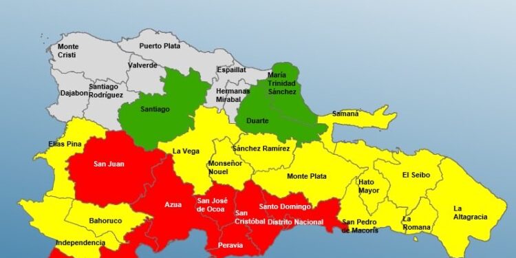Indomet: Melissa mantendrá nublados y fuertes lluvias en todo el país; podría convertirse en huracán este jueves